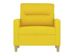 Poltrona 60 cm tecido amarelo-claro PT441397