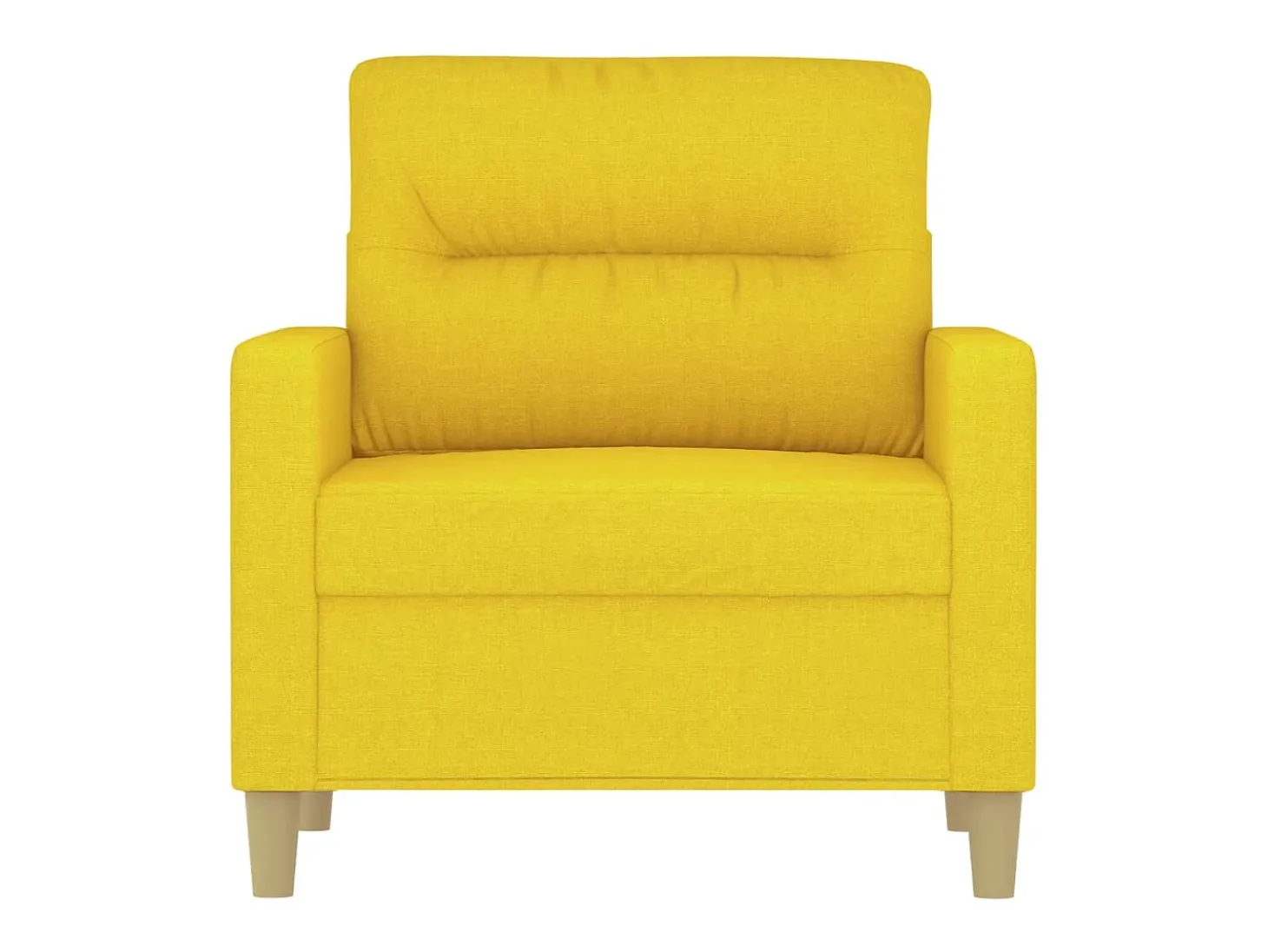 Poltrona 60 cm tecido amarelo-claro PT441397
