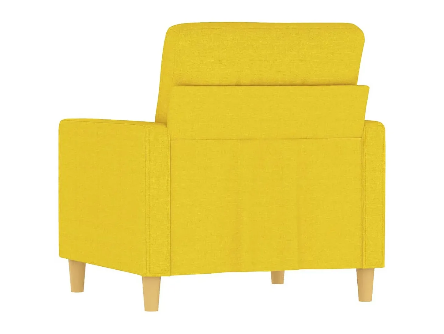 Poltrona 60 cm tecido amarelo-claro PT441397