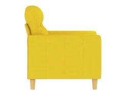 Poltrona 60 cm tecido amarelo-claro PT441397
