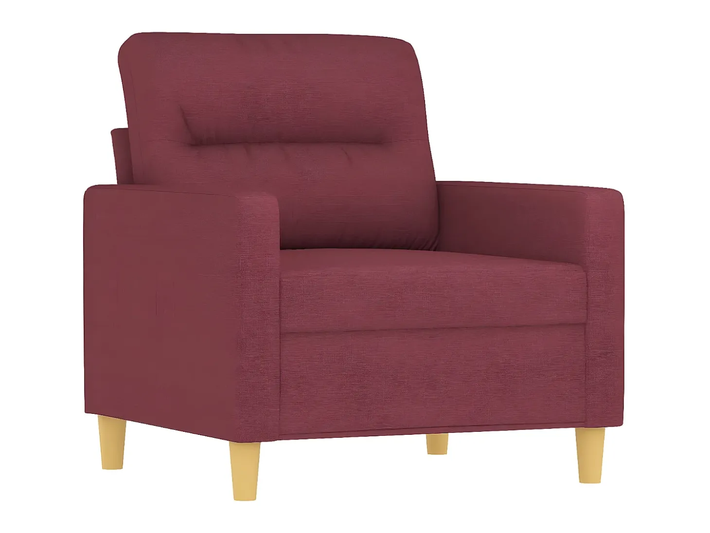Poltrona 60 cm tecido vermelho tinto PT809401