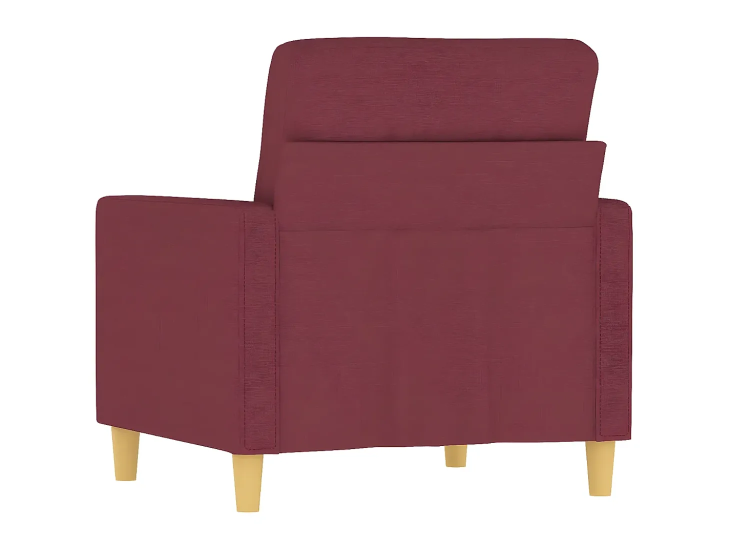 Poltrona 60 cm tecido vermelho tinto PT809401