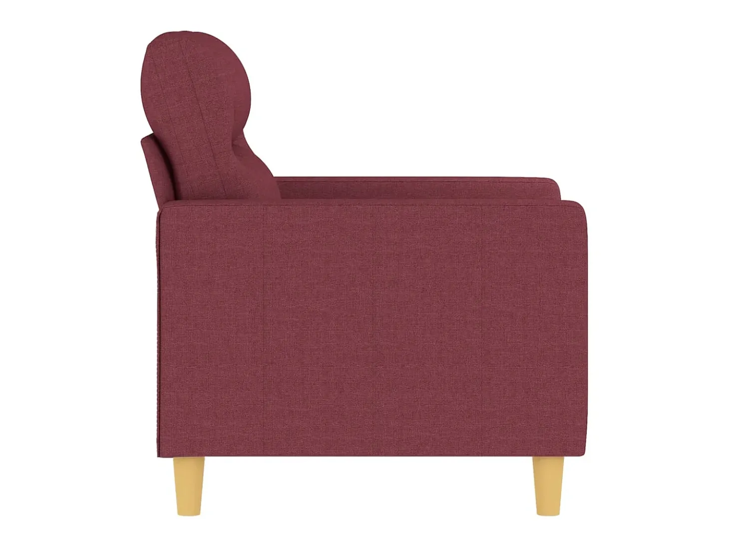 Poltrona 60 cm tecido vermelho tinto PT809401