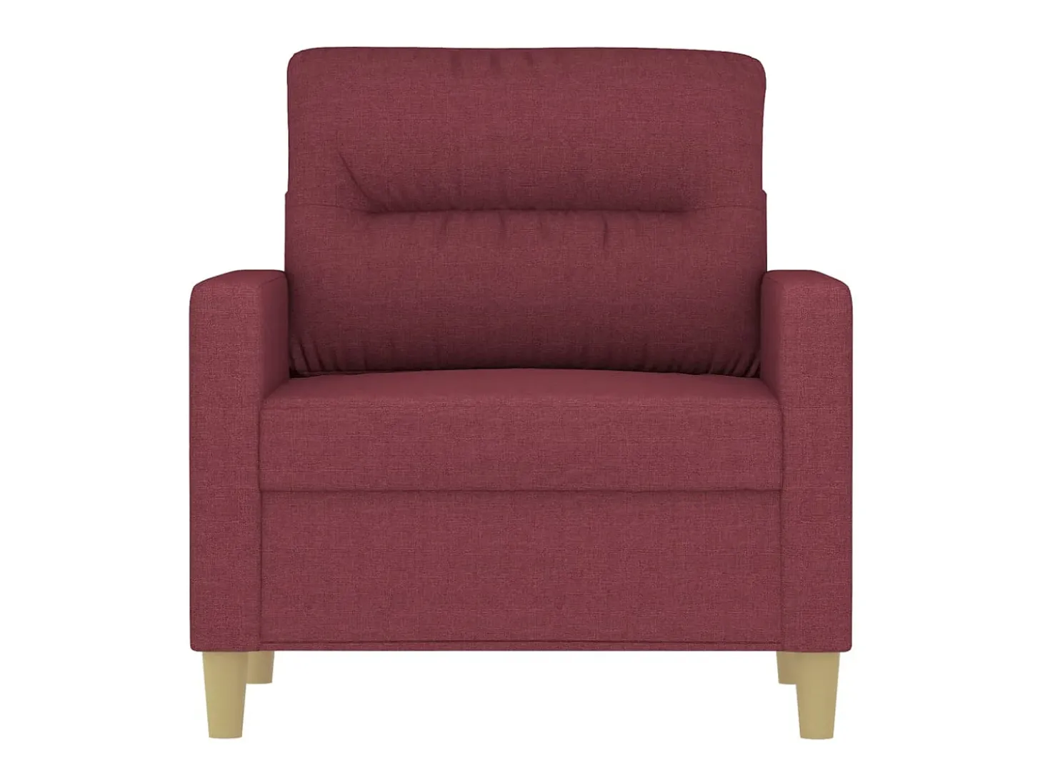 Poltrona 60 cm tecido vermelho tinto PT809401