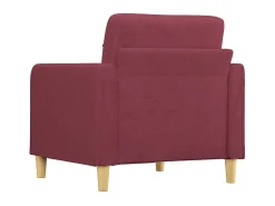 Poltrona 60 cm tecido vermelho tinto PT990818