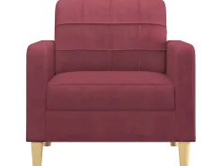 Poltrona 60 cm tecido vermelho tinto PT990818