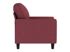 Poltrona 60 cm tecido vermelho tinto
