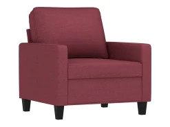 Poltrona 60 cm tecido vermelho tinto