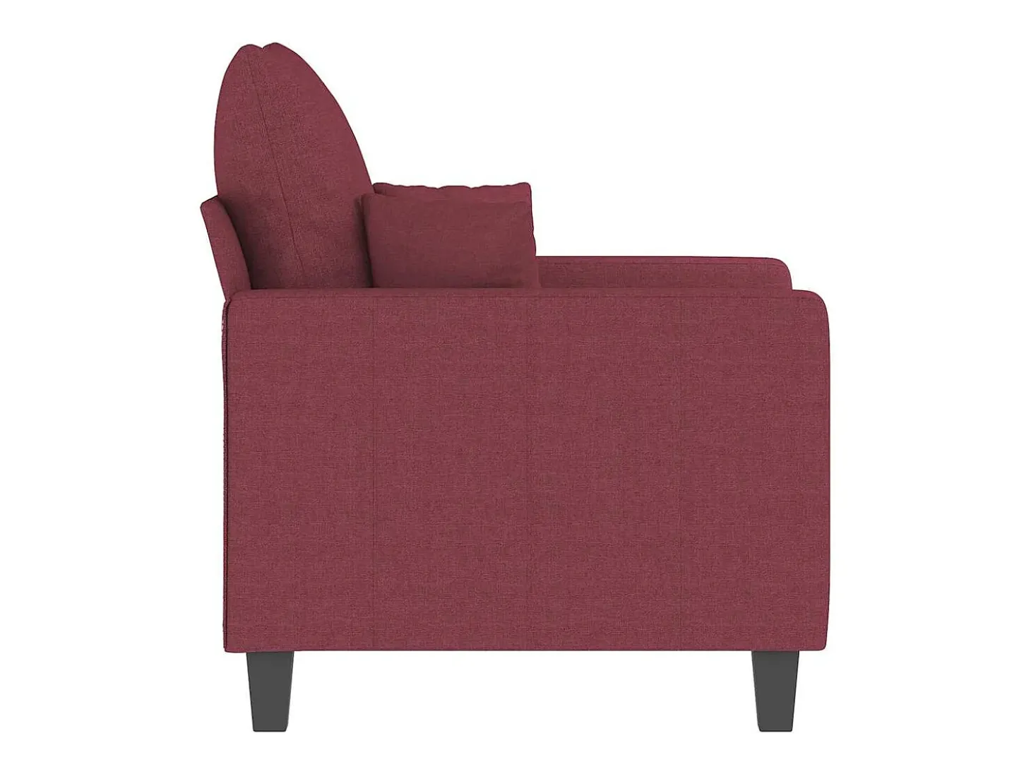 Poltrona 60 cm tecido vermelho tinto