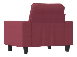 Poltrona 60 cm tecido vermelho tinto PT243655