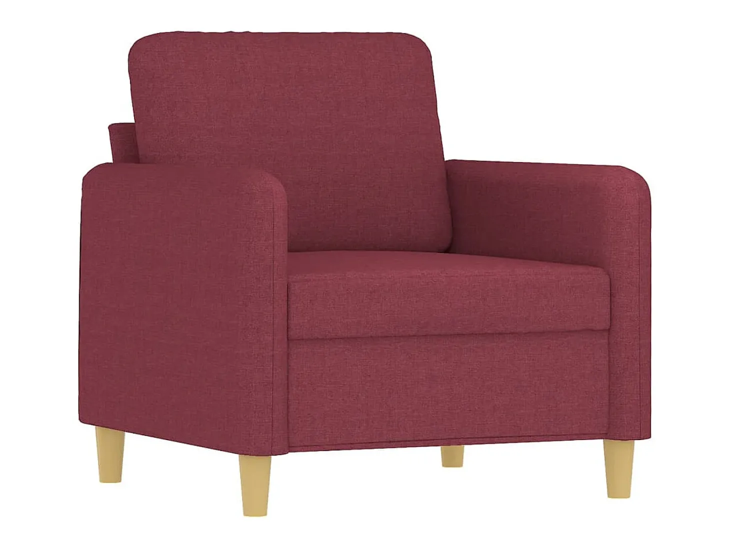 Poltrona 60 cm tecido vermelho tinto PT403758