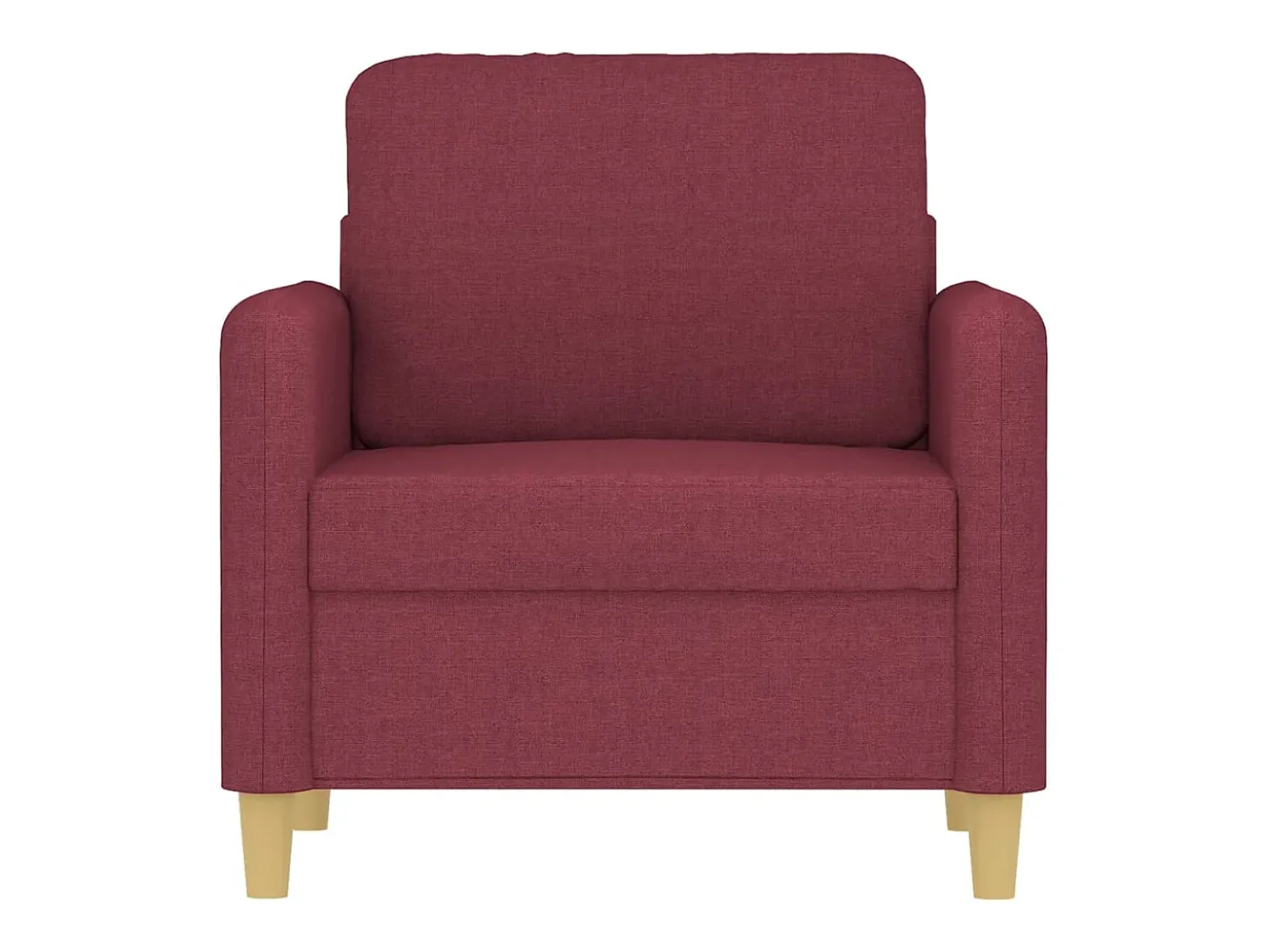 Poltrona 60 cm tecido vermelho tinto PT403758
