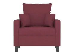 Poltrona 60 cm tecido vermelho tinto PT300824