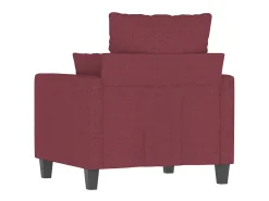 Poltrona 60 cm tecido vermelho tinto PT300824