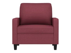 Poltrona 60 cm tecido vermelho tinto PT624646