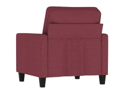 Poltrona 60 cm tecido vermelho tinto PT624646