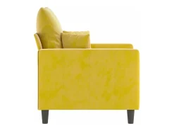 Poltrona 60 cm veludo amarelo PT422306