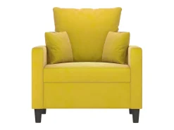 Poltrona 60 cm veludo amarelo PT422306