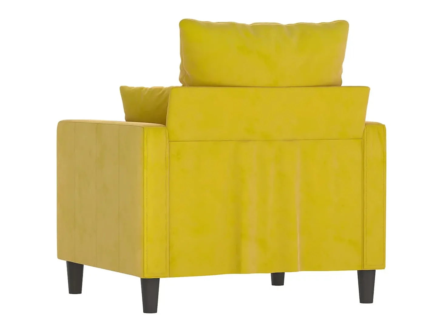 Poltrona 60 cm veludo amarelo PT422306