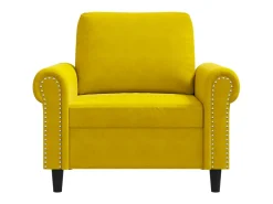 Poltrona 60 cm veludo amarelo PT304356