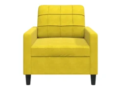 Poltrona 60 cm veludo amarelo PT553595
