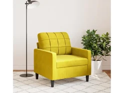 Poltrona 60 cm veludo amarelo PT553595