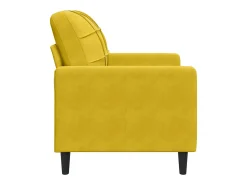 Poltrona 60 cm veludo amarelo