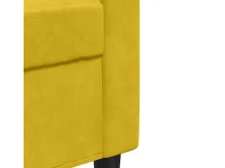 Poltrona 60 cm veludo amarelo