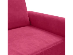 Poltrona 60 cm veludo vermelho-tinto