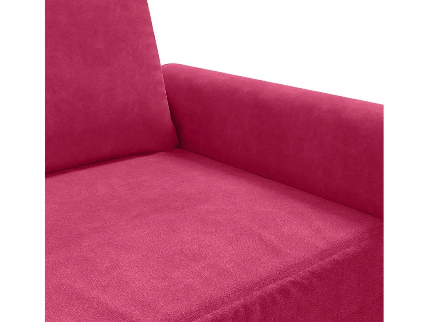 Poltrona 60 cm veludo vermelho-tinto