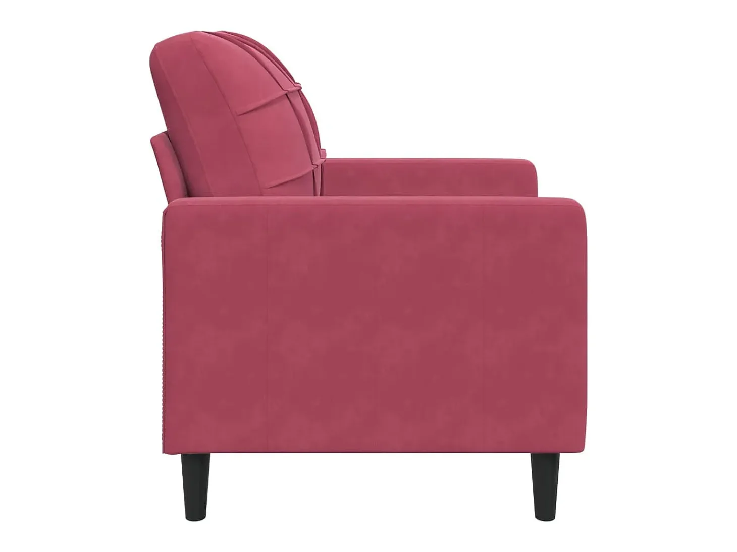 Poltrona 60 cm veludo vermelho-tinto PT398050