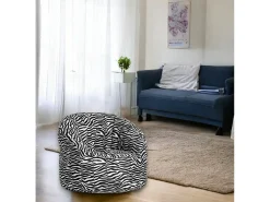 Poltrona Allos, Assento almofadado, Sofá individual de sala, Cadeira com braços, Fabricado em Itália, 80x80 h80 cm, Preto e Branco
