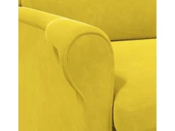 poltrona Amarelo 76 x 94 x 102 cm Veludo