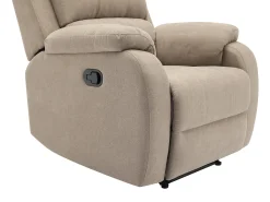 Poltrona articulada em microfibra cor taupe - BRODY