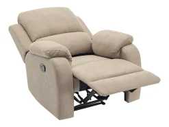 Poltrona articulada em microfibra cor taupe - BRODY