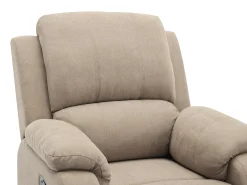 Poltrona articulada em microfibra cor taupe - BRODY