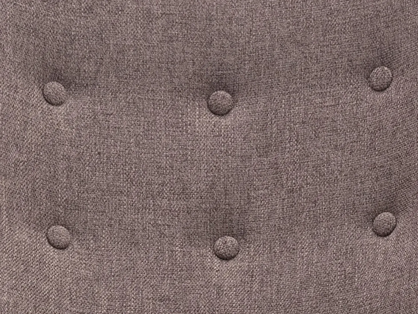 Poltrona balanço tecido taupe matizado pés balanço botões decorativos no encosto ELMINA II
