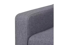 Poltrona cadeira assento de descanso sofá de design para sala de estar tecido cinza 1102324