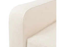 Poltrona cadeira assento de descanso sofá de design para sala de estar tecido branco creme 1102129/3