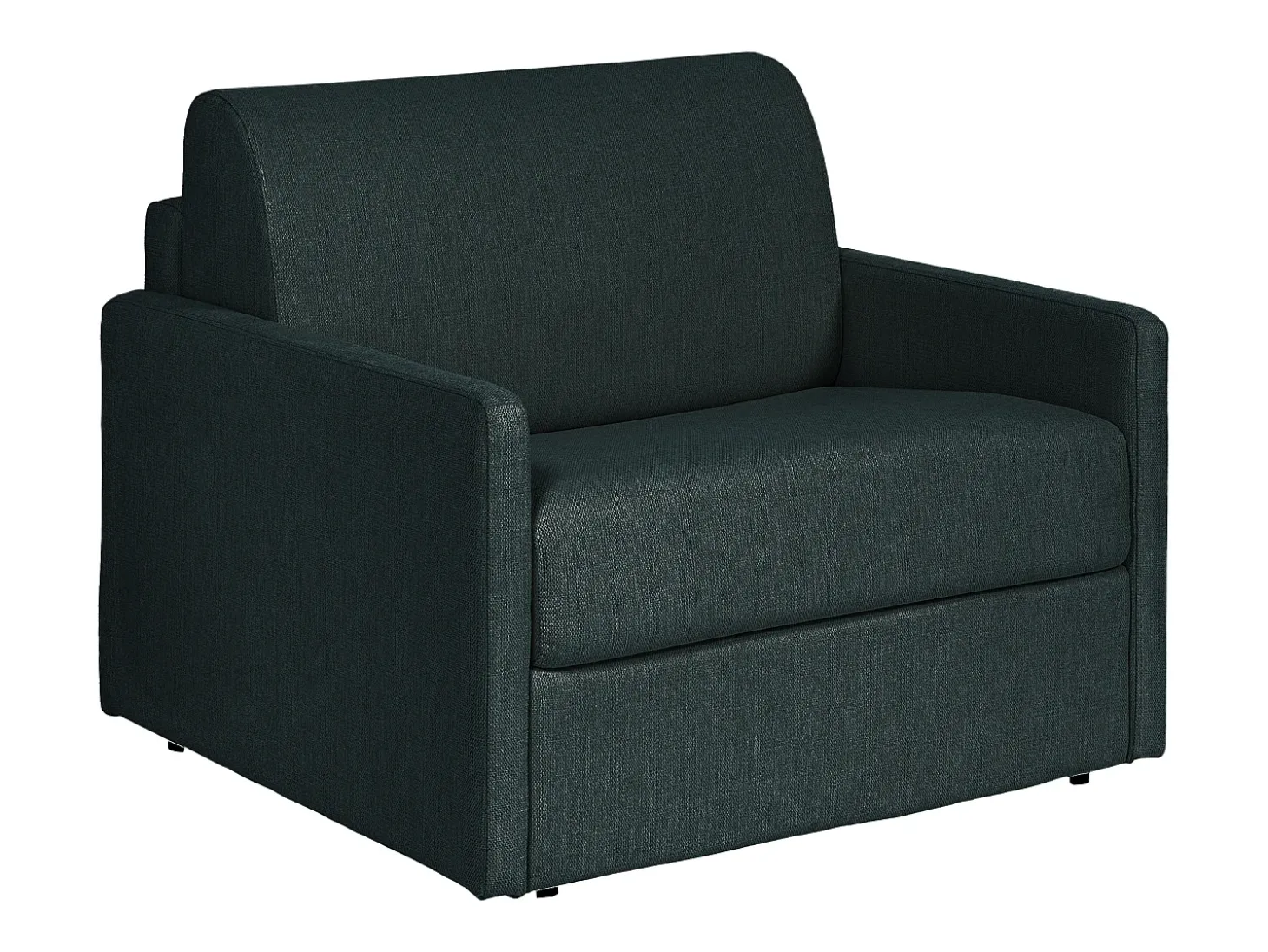 Poltrona cama express em tecido verde pinheiro - Dormir 100 cm - Colchão 14 cm - CALIFE