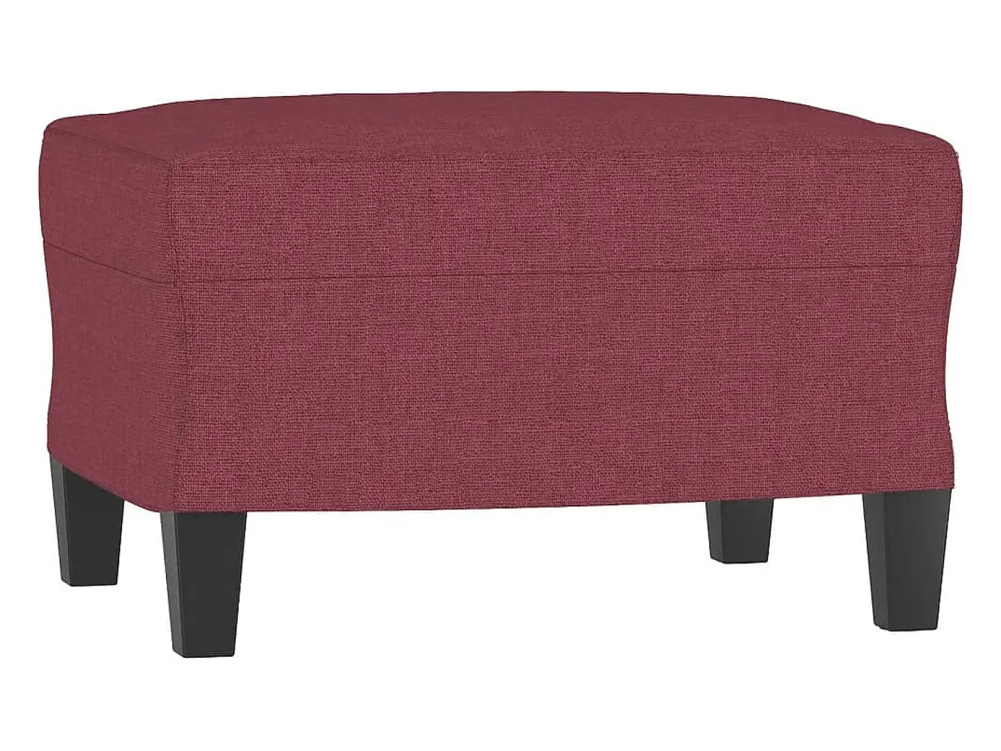 Poltrona com apoio de pés 60 cm tecido vermelho tinto PT190688
