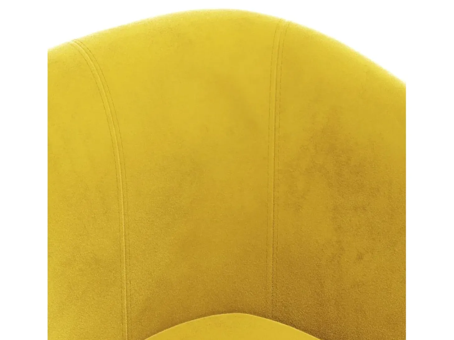 Poltrona com apoio de pés veludo amarelo