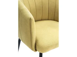 Poltrona com estrutura metálica e pernas 60x60 h81 cm