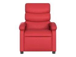 Poltrona Confortável | Poltrona reclinável elétrica couro artificial vermelho SHL570198
