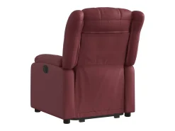 Poltrona Confortável | Poltrona reclinável elevatória couro artificial vermelho tinto SHL301472