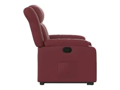 Poltrona Confortável | Poltrona reclinável elevatória couro artificial vermelho tinto SHL301472