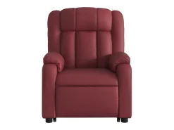 Poltrona Confortável | Poltrona reclinável elevatória couro artificial vermelho tinto SHL301472