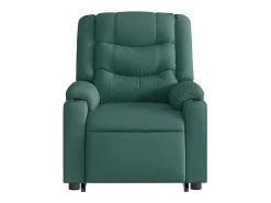 Poltrona Confortável | Poltrona reclinável elevatória tecido verde-escuro SHL702551