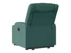 Poltrona Confortável | Poltrona reclinável elevatória tecido verde-escuro SHL702551