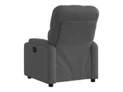 Poltrona Confortável | Poltrona reclinável elétrica tecido cinzento-escuro SHL718132